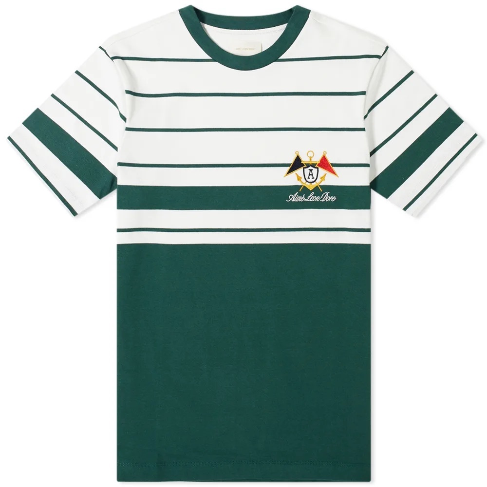 Aimé Leon Dore Embroidered Stripe Tee